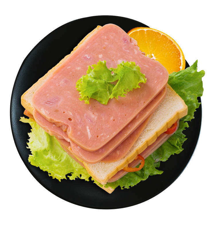 西式方腿片2000g 火腿片切片 三明治手抓饼 汉堡披萨速冻火腿商用