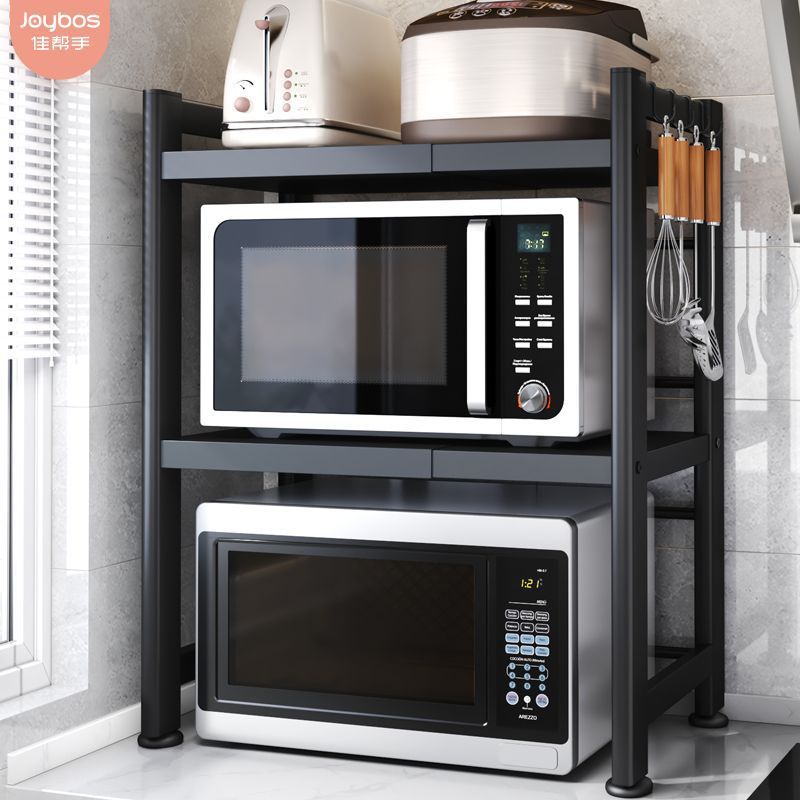 储物架微波炉置物架家用多层厨房收纳架台面落地烤箱架物品收纳架