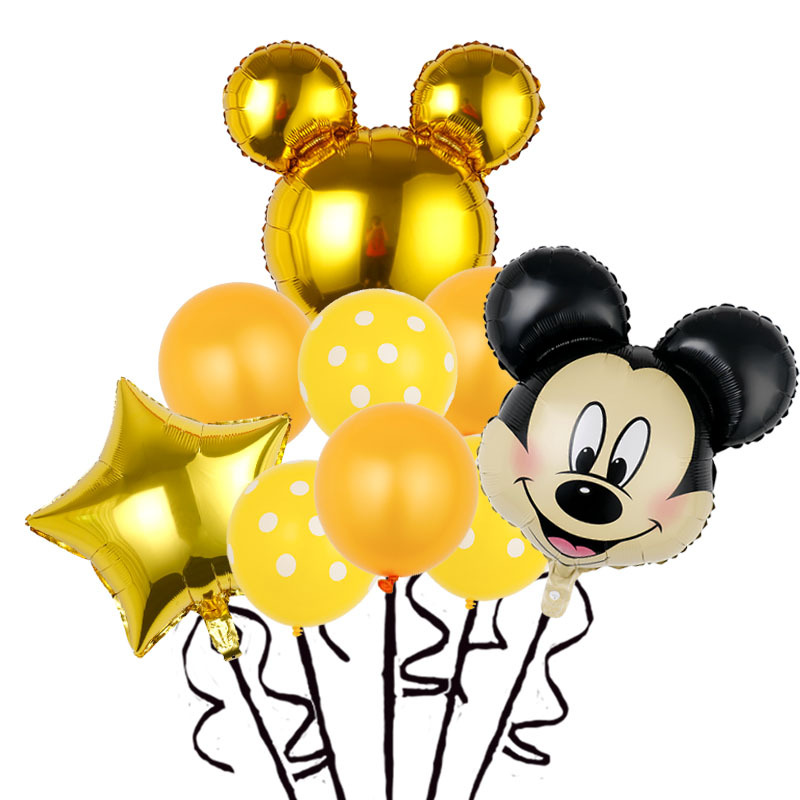 大米奇米妮头铝膜气球 24寸米老鼠头气球派对装饰铝箔米奇气球
