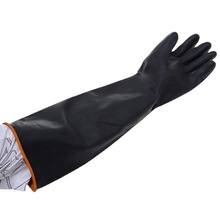 北塔黑色工业加厚牛津塑胶手套 防滑耐酸碱详见手套（非含税价）