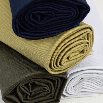 男士裤料 棉涤竹节高弹面料 批发工作服工装裤休闲裤斜纹面料