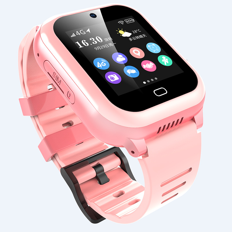 儿童智能电话手表男孩女孩全网通4g可视频通话定位防水触屏小学生