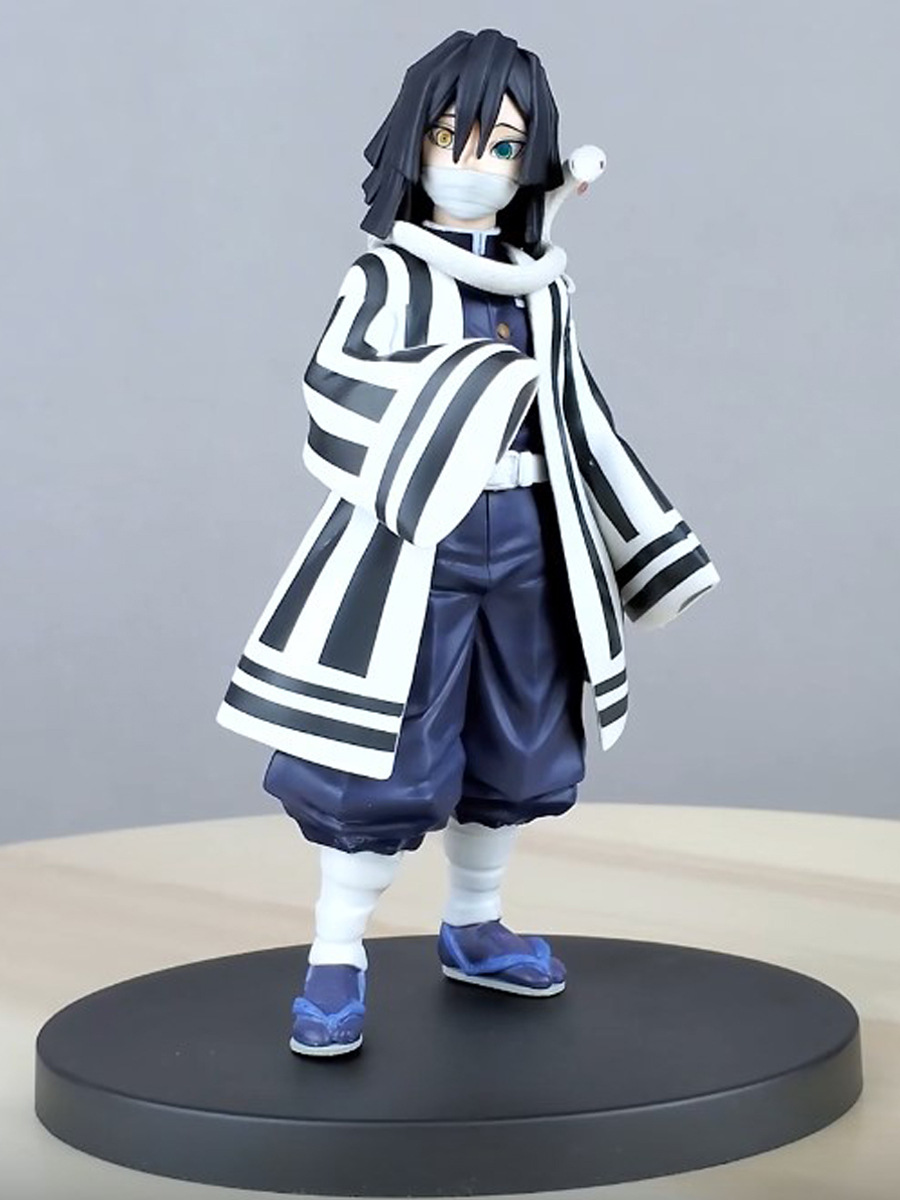 现货万代正版 眼镜厂 鬼灭之刃 蛇柱 伊黑小芭内 鬼杀队 景品手办