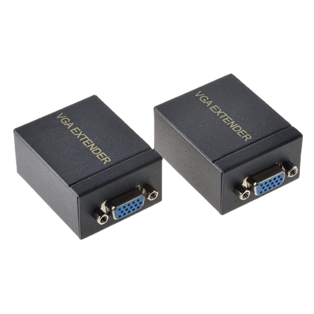 vga延长器60米 vga转网络信号放大器 vga转rj45网线传输器