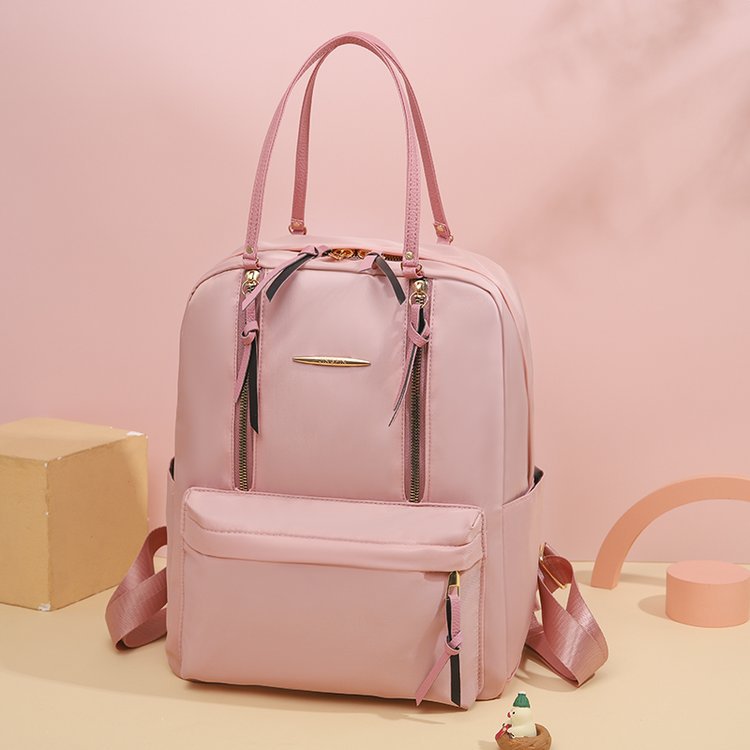 2022 Spring New Korean Fashion Female College Student Nylon Schoolbag Leisure Travel Women's Backpack Wholesale