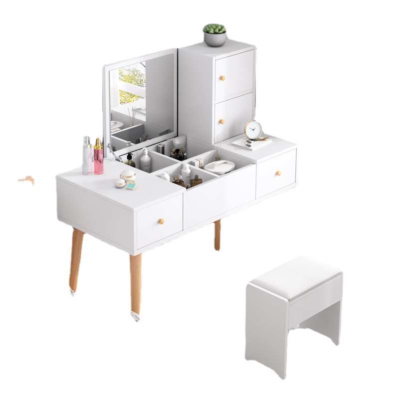 Dressing Table Bedroom Modern Simple Storage Cabinet Integrated Wanghong Economy Small Apartment Dresser Simple Makeup Table