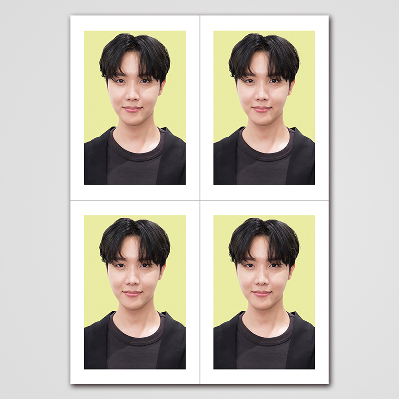 kpop防弹少年团1寸2寸证件照见面会应援周边收藏寸卡定制一件代发