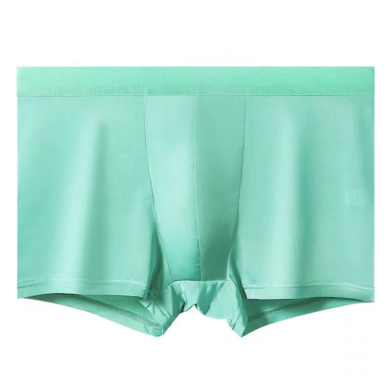 Men's Ice Silk New Panties Men's Graphene Underpants Men's Youth plus Size Traceless Boxer Shorts for Male Students