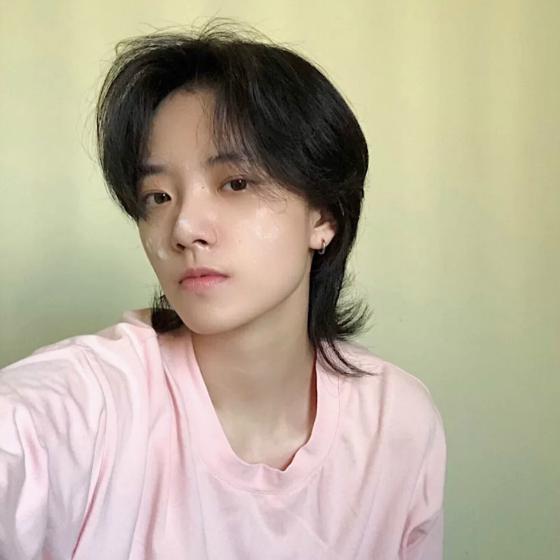 鲻鱼头假发男韩版帅气短发cos网红jk学生少年狼尾短卷发全头套式