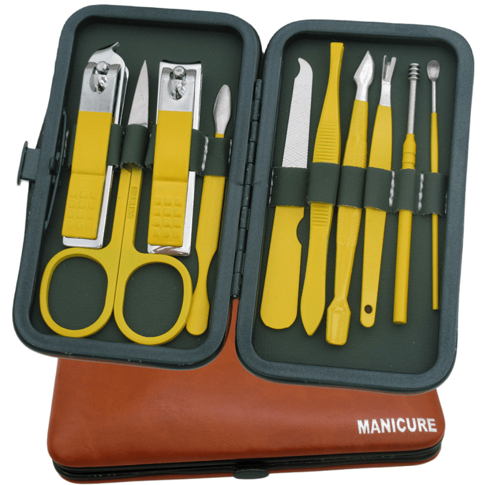 Tools Suit Manicure Kit 19-Piece Set Full Set of Manicure and Peeling Cuticle Nipper Home Store Care Printing