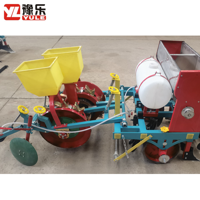厂家生产豫乐牌膜上打孔精播机 免抠膜播种机 先覆膜花生播种机