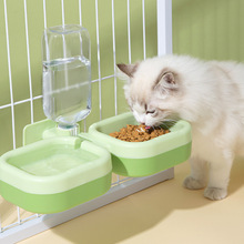 挂式双碗挂笼猫碗狗碗宠物狗笼子猫笼饮水器饭盆猫咪喝水吃饭用品