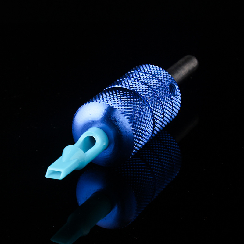 一次性纹身针嘴 圆针排针蓝色短针嘴 rt ft vt多种选择 纹身配件