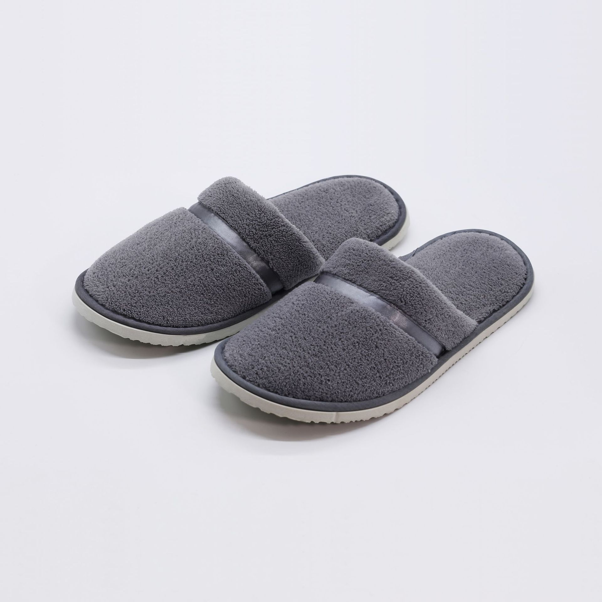 Wholesale Hotel Disposable Slippers Men and Women Couple Coral Fleece Non-Slip Thickened Beauty Salon Hospitality Household Slippers