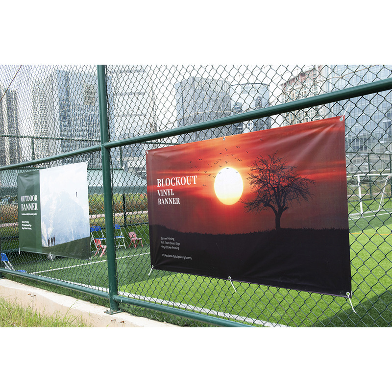 深圳喷画工厂制造户外广告高清喷绘520灯布 550黑底灯布写真喷绘