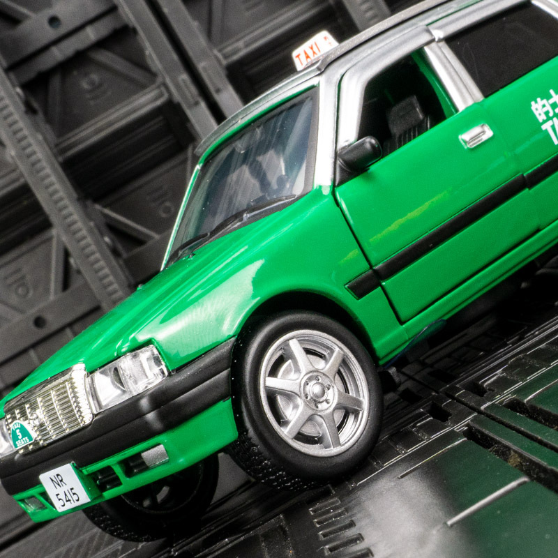 jk823515仿真丰田皇冠香港出租车合金车模的士车模型金属怀旧摆件