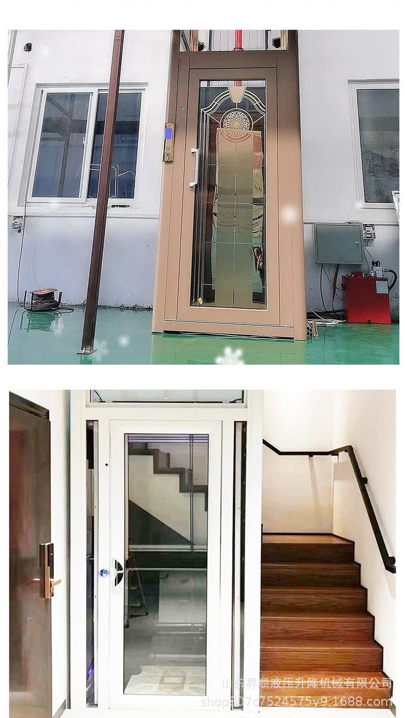 家用电梯小型别墅二三层室内室外观光液压复式楼道家用电梯可定制