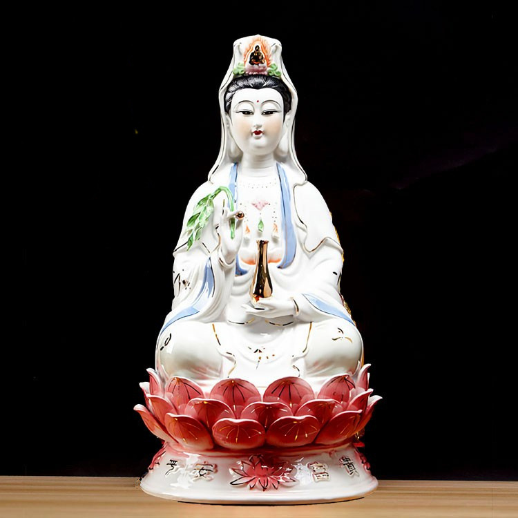批发财神爷观音佛像关公神像陶瓷观世音文财神武财神开业乔迁家用