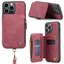 15Promax hand strap phone case拉链卡包皮套IP14pro RIFD case