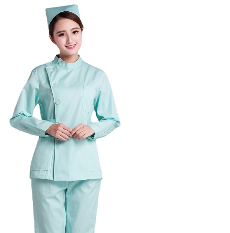 南丁格尔冬装长袖分体套装护士服icu前台导医服牙科护士服