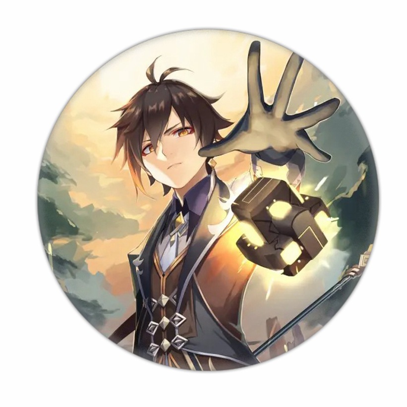 原神徽章 钟离马口铁胸章  个性吧唧  批发  神153-171