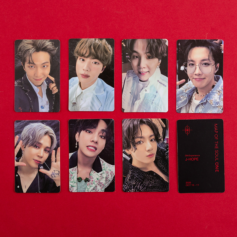 票根27g-材质:同款铜版纸bts map of the soul on:e photocard防弹