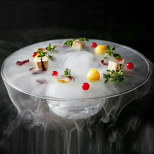 干冰液氮餐具创意分子料理意境菜个性时尚酒店餐厅玻璃盘子