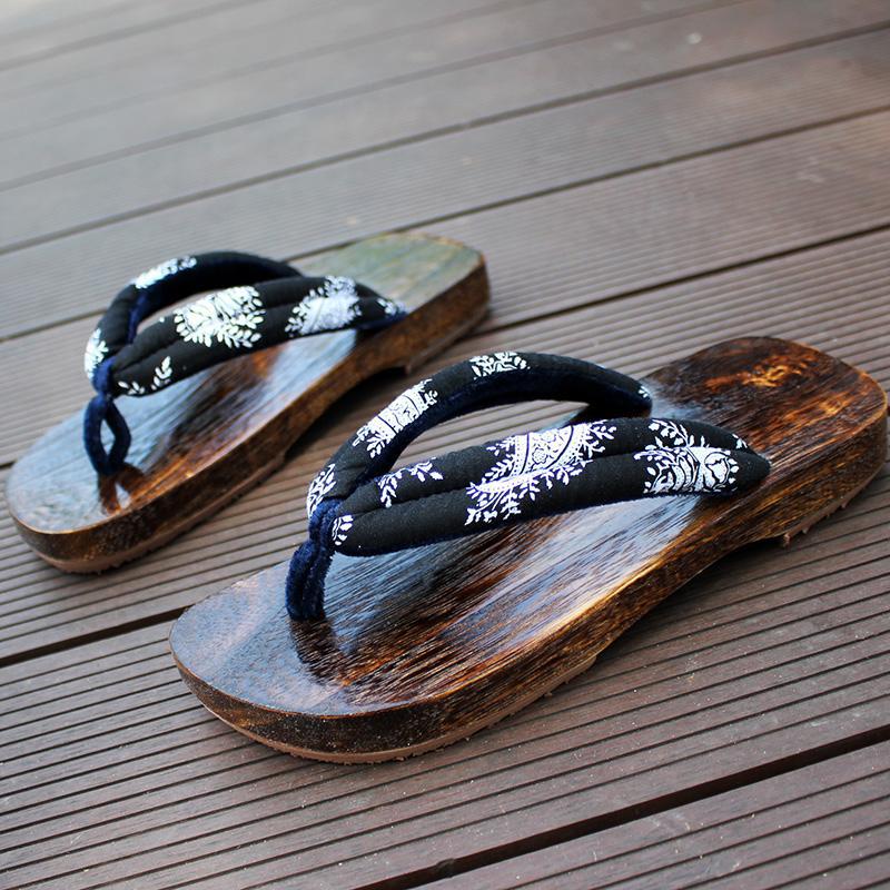 木屐男日式厚底木屐鞋cos日本木拖鞋女情侣夏季中国风木底人字拖