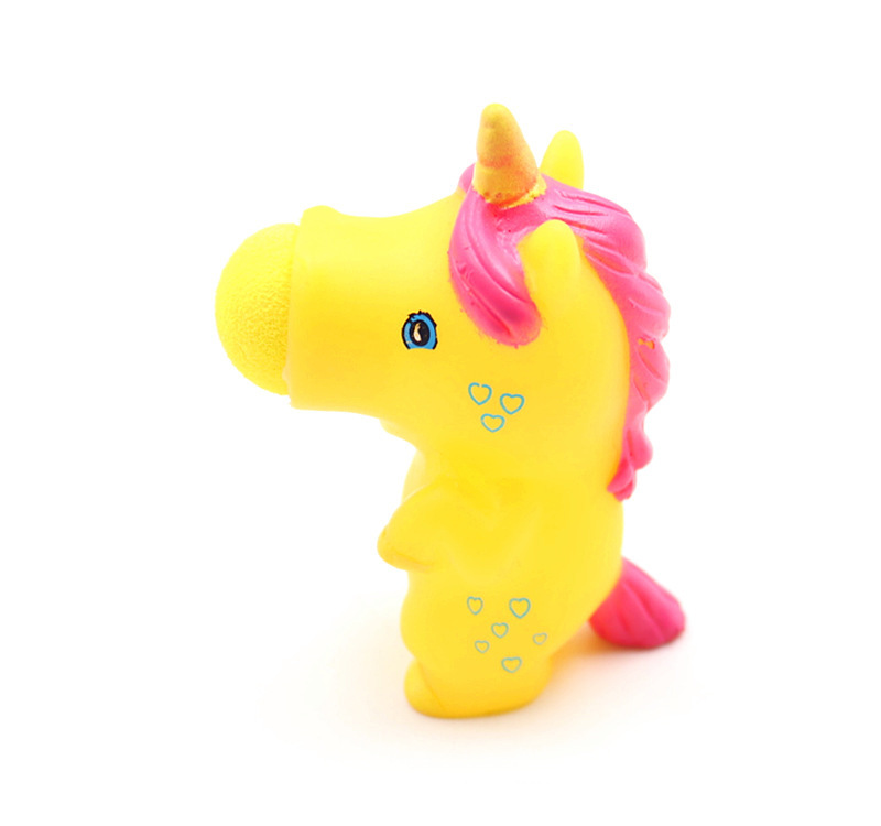 Customized New Product Vinyl Spit Ball Unicorn Toy Cartoon Animal Catapult Unicorn Strange Children's Toy