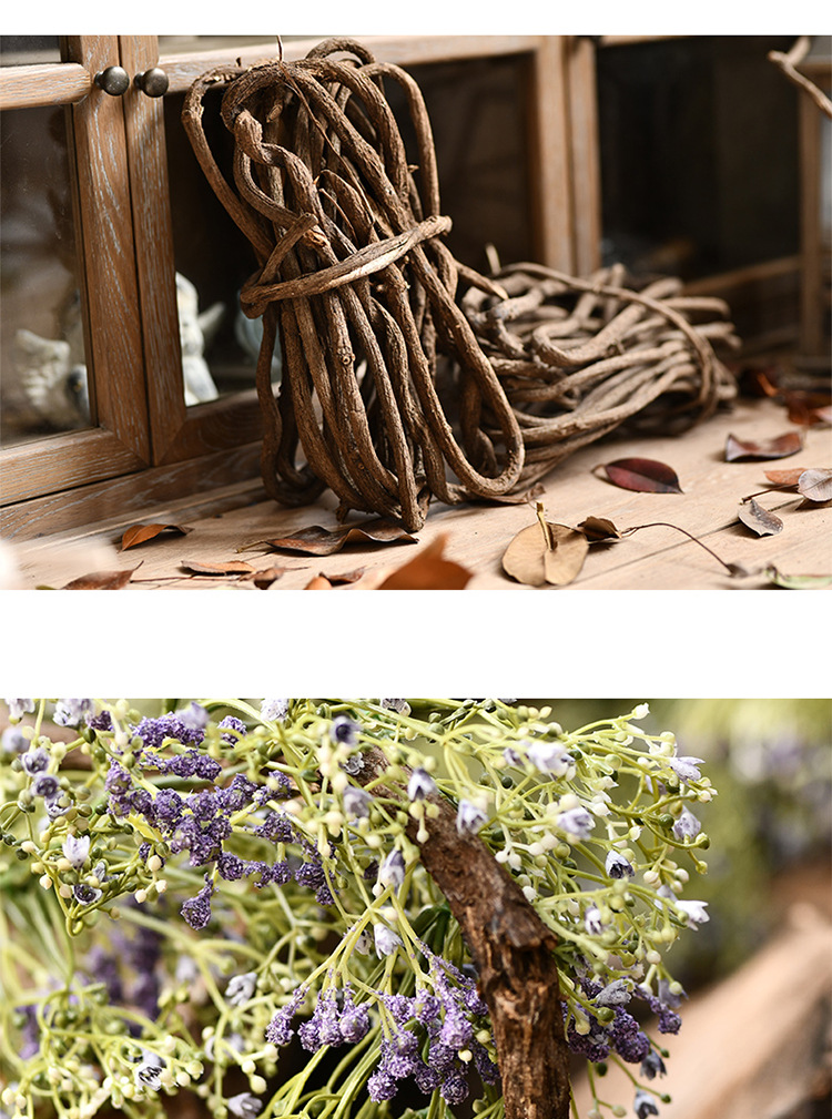 老山藤枯藤条批发树藤室内景观布置插花装饰干藤蔓义乌仿真花工厂