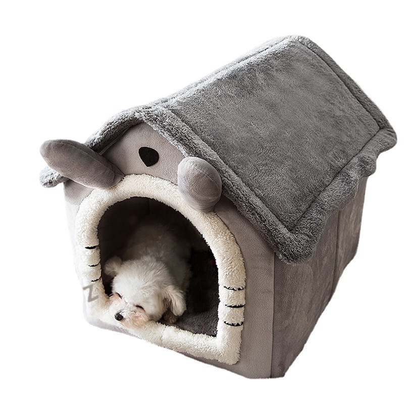 Kennel House Type Winter Warm Small Dog Teddy Four Seasons Universal Removable and Washable Dog House Cat Nest Bed Pet Supplies
