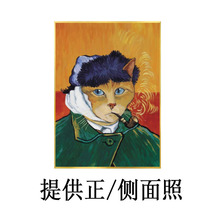 萌宠入油画宠物画像创作照片变肖像画猫猫狗狗兔子动物礼物纪念画