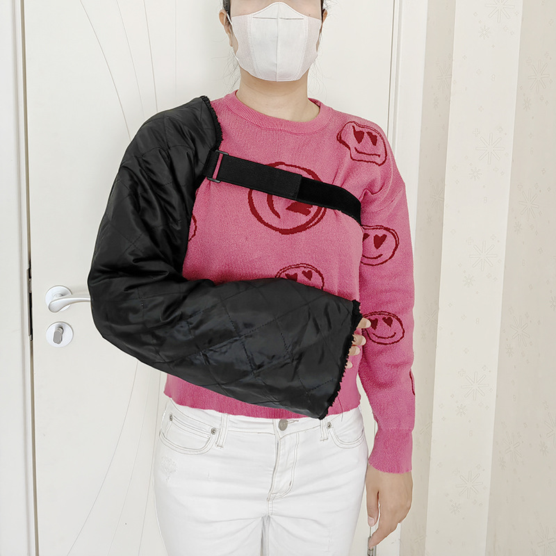 手臂保暖护袖升级肩带防脱落护肩肘骨折术后防寒加长加厚袖套护手