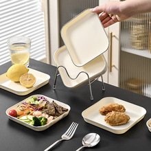 家用厨房大容量吐骨碟多功能一人用餐盘现代简约加厚餐桌吐骨盘