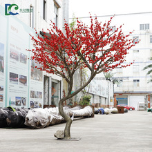 仿真梅花树大型仿真假树 桃花树造景婚庆商场酒店装饰造型树盆景