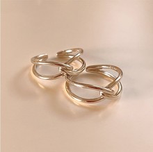 范智乔 原创设计韩国韩版925纯银打结戒指日韩女指环尾戒