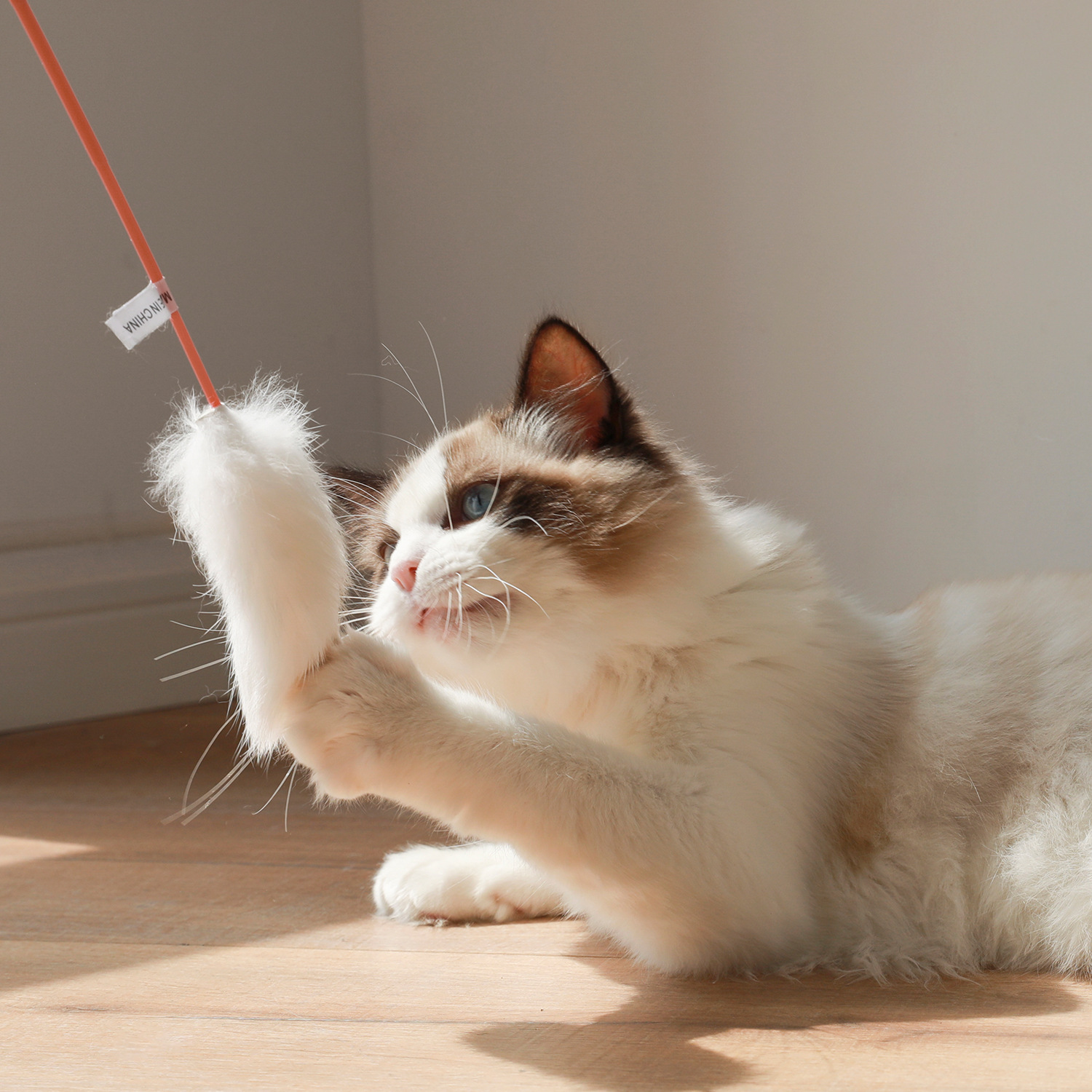 兔毛逗猫棒逗猫杆仙女逗猫咪用品少女梦幻棒可爱猫玩具耐咬逗猫棒