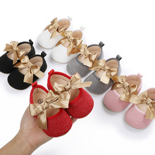 蝴蝶结舒适婴儿鞋0-1岁魔术贴超软新生儿鞋宝宝鞋学步鞋 一件代发