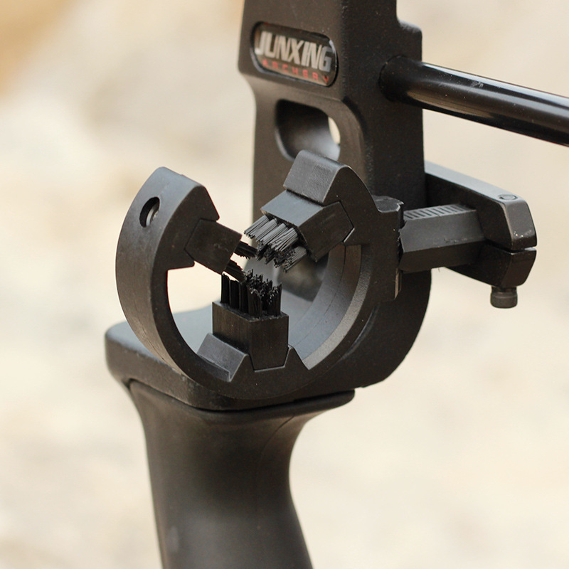 跨境现货毛刷箭台 迷彩色复合反曲弓箭搭箭台 左右手互换三点毛刷