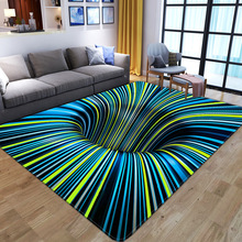 跨境地毯客厅沙发毯3D视觉漩涡卧室满铺地毯创意立体地垫可代发