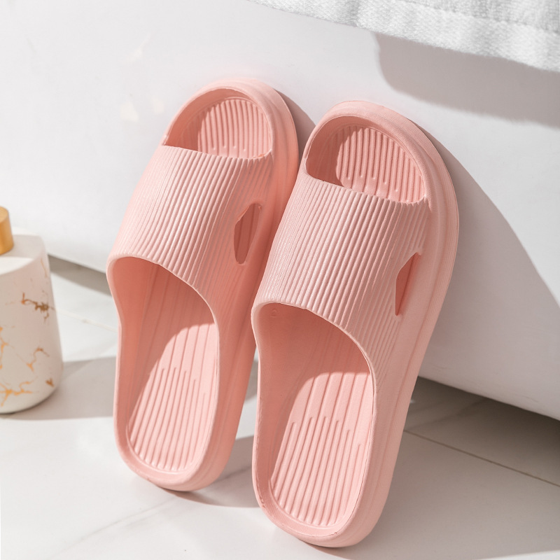 Summer New Soft Bottom Lightweight Sandals Flip-Flops Male and Female Home Fashion Simple Slippers Non-Slip Bathroom Slippers Home