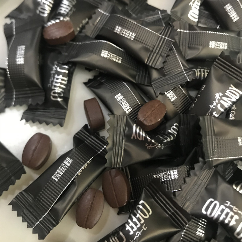 批发散装咖啡豆糖即食咀嚼咖啡糖醇香原味可嚼咖啡糖5斤装