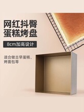 DTB9三能SN1312金色不沾烤盘烤箱正方形金盘28x28蛋糕卷月饼烘焙