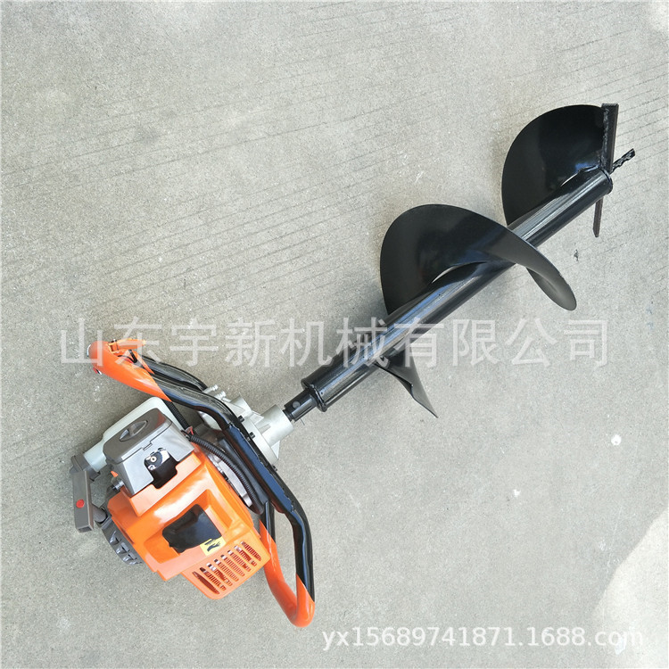 手提式小型种树挖坑机拖拉机带打孔机便携式钻孔机