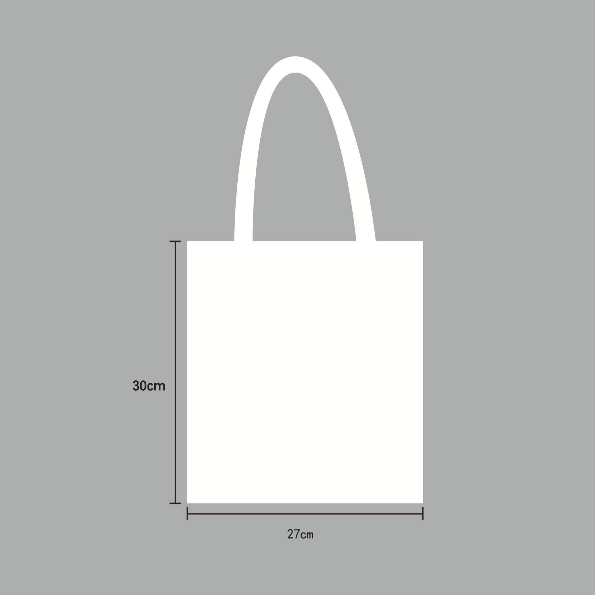 Portable Canvas Bag Logo Factory Wholesale Spot Blank Student Shoulder Canvas Bag Shopping Bag Advertising Cotton Bag