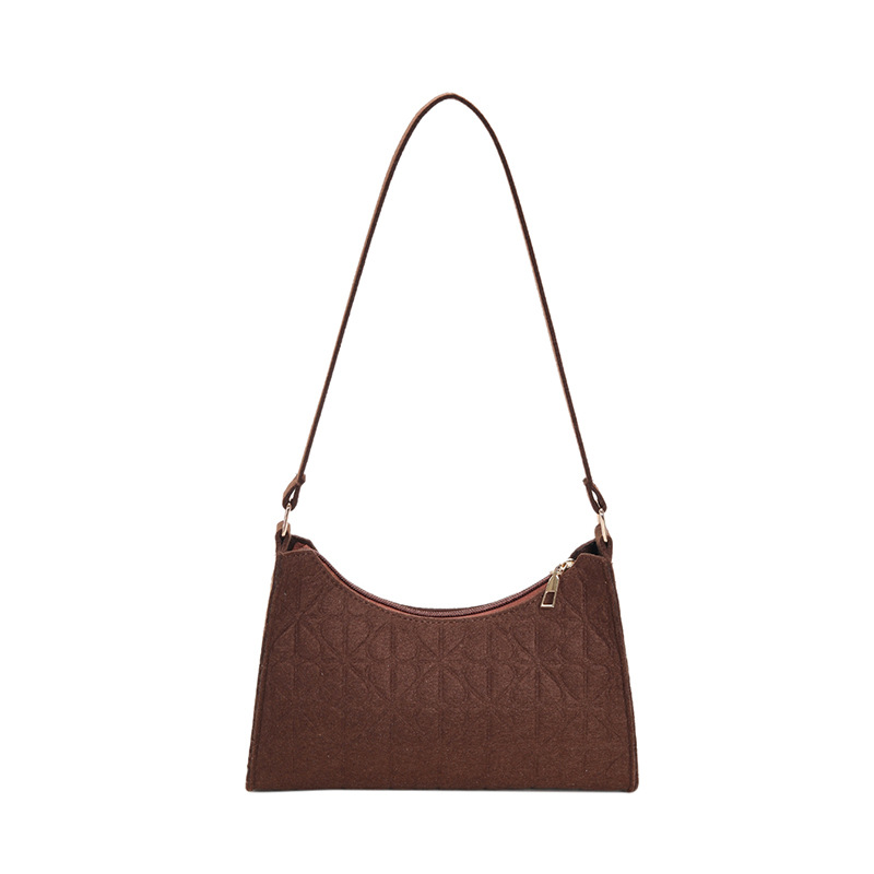 Spring Fashion High-Grade Diamond Embossed Underarm Bag Women Bags2023 Simple Casual Portable Shoulder Bag