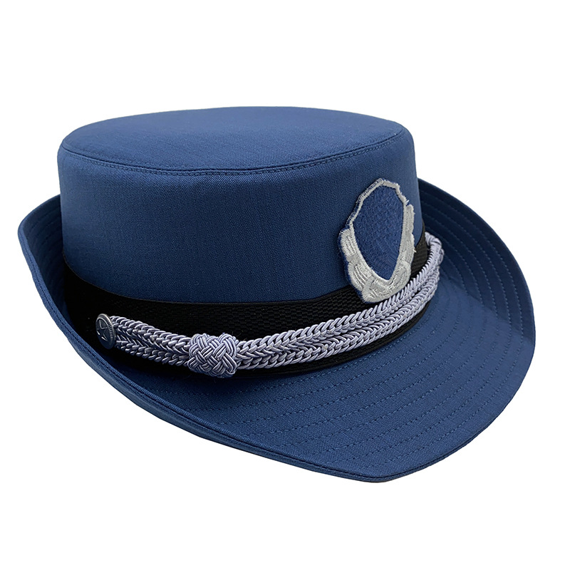 杭州地铁女卷檐帽女布帽保安卷沿帽夏季执勤帽女式网眼女布帽