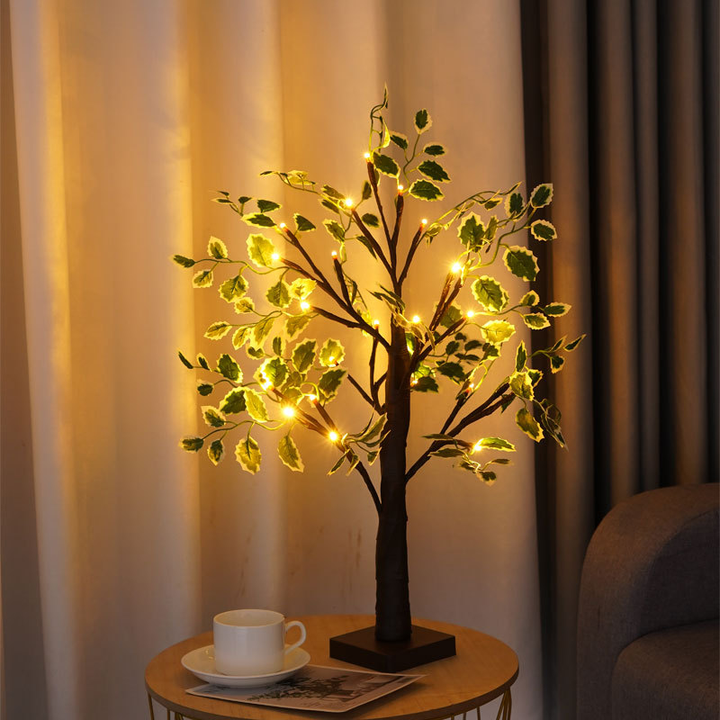 Tree Light Led Thanksgiving Indoor Decoration Home Decorative Lamp Christmas Party Layout Landscape Modeling Luminous Tree