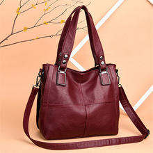 Genuine Large Capacity 2 Layers Luxury Handbags Women Bags跨