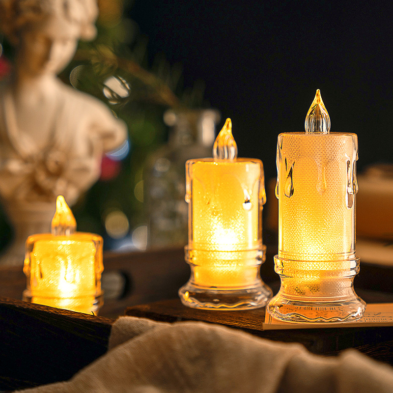 Electronic Led Crystal Emitting Candle Light